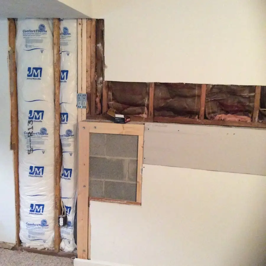 Wall insulation replacement during Odor Removal & Deodorization in Denham Springs